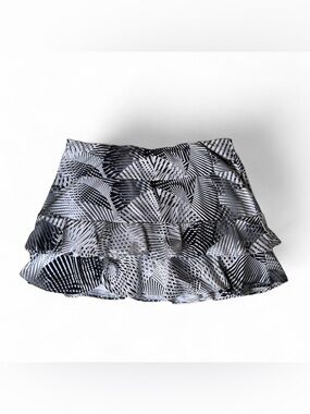 Tail Black White Geometric Ruffle Tennis Golf Skort Size L